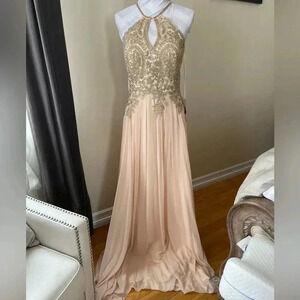 NWT MayQueen Couture Ballgown Beaded Jeweled Sz 12